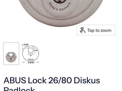Abus disc lock. Heavy duty.