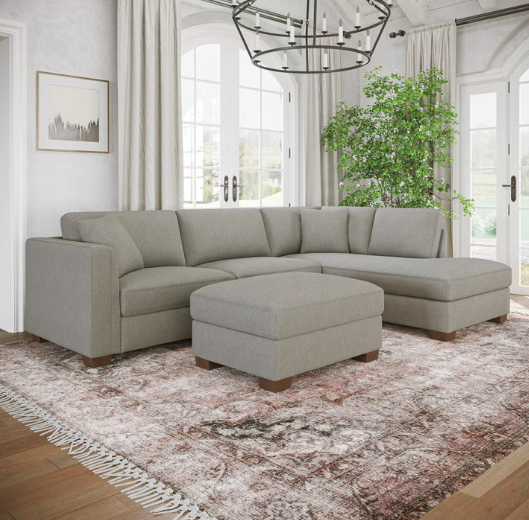 Thomasville Walsen Sectional with Storage Ottoman Costco MRSP $1499