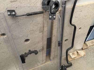 Windshield/ split flip up