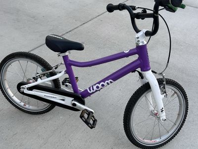 Woom Go 3 Kids Bike (16”) - Purple/White - Great Condition