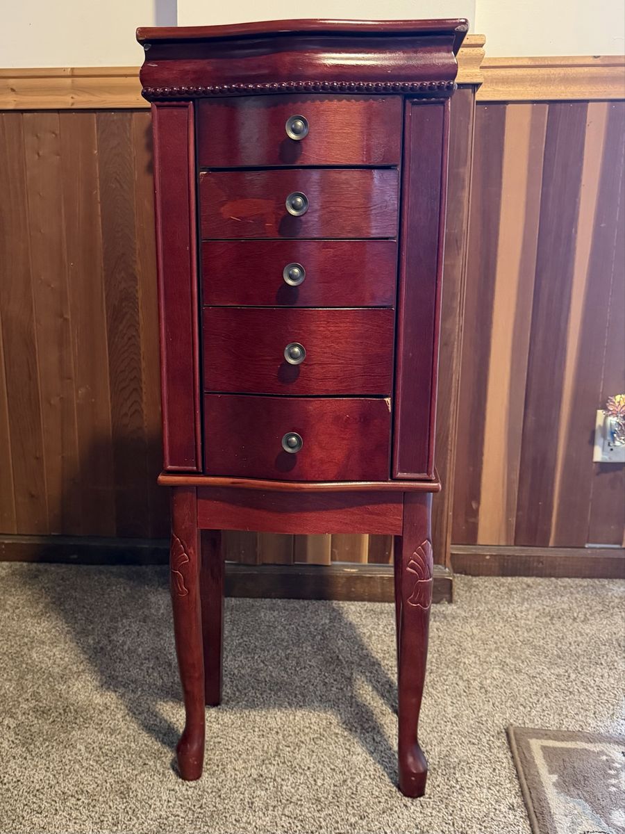 Redwood Jewelry Cabinet