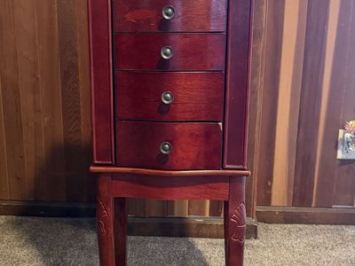 Redwood Jewelry Cabinet