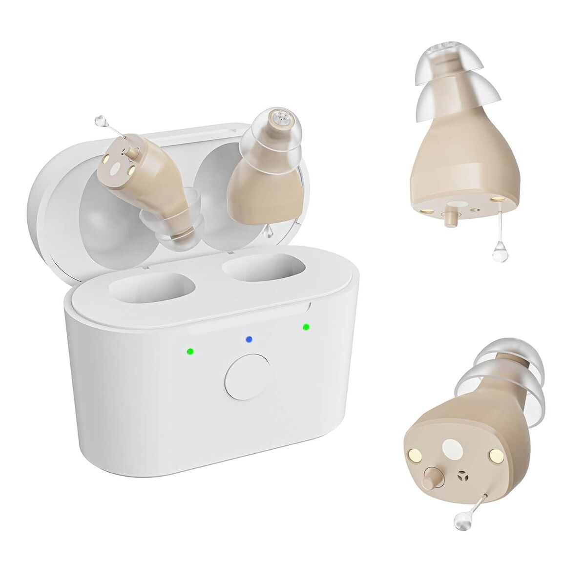 NEW Rechargeable Hearing Aids for Seniors with Noise Cancelling - Digital OTC Hearing Aids,Invisible Hearing Amplifiers In-Ear