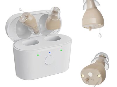 NEW Rechargeable Hearing Aids for Seniors with Noise Cancelling - Digital OTC Hearing Aids,Invisible Hearing Amplifiers In-Ear
