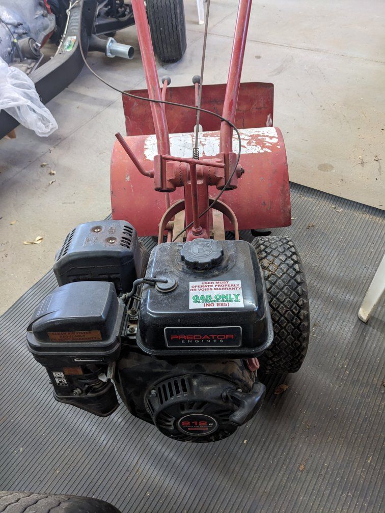 rear tiller with new engine