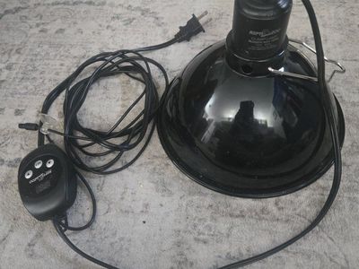 ReptiZoo Clamp Lamp with Thermostat for Reptiles, Amphibians, and Small Animals, Max 100W