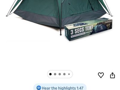 New 3 Second Tents