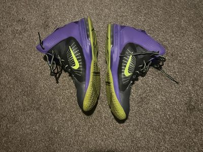Nike Air Max LeBron VII Basketball Shoes Size 11 Purple Black