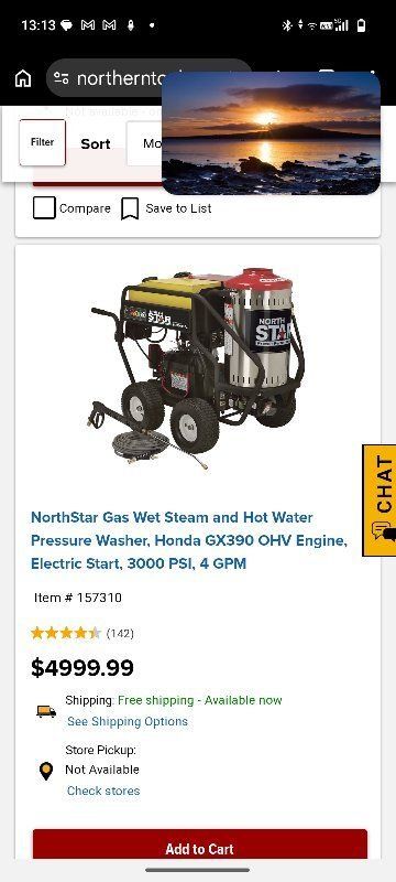 Northern tool pressure washer