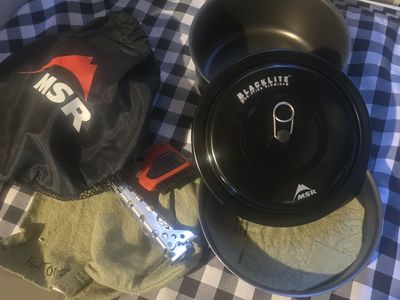 MSR Blacklite Classic Cook Set with Pack Towel and Cleaning Tool