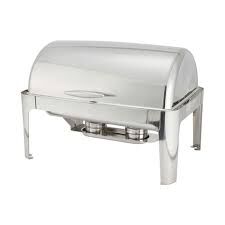 Winco Madison 8 Quart Full-Size Roll Top Chafer 1006166 #104226