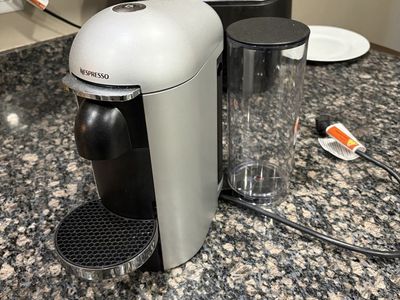 Nespresso VertuoPlus Coffee & Espresso Maker by De'Longhi - Grey/Black, Used