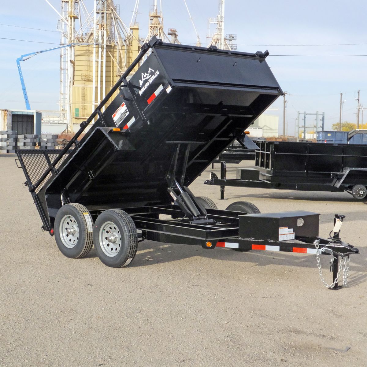 6'x12'6" Dutility Dump Trailer – 7K Tandem Axles 7,000 lb GVWR from Snake River