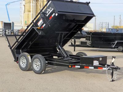 6'x12'6" Dutility Dump Trailer – 7K Tandem Axles 7,000 lb GVWR from Snake River