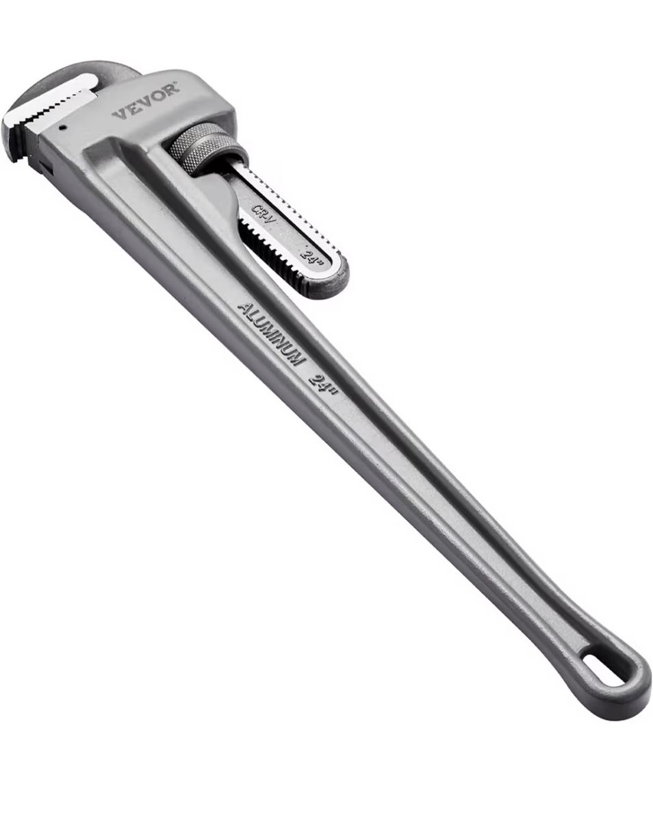 VEVOR 24" Heavy-Duty Aluminum Straight Pipe Wrench