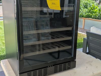 NewAir 24 inch dual zone 46 bottle wine fridge.