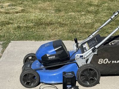 KOBALT 40V Brushless PUSH Lawn Mower With Charger and 1 Battery