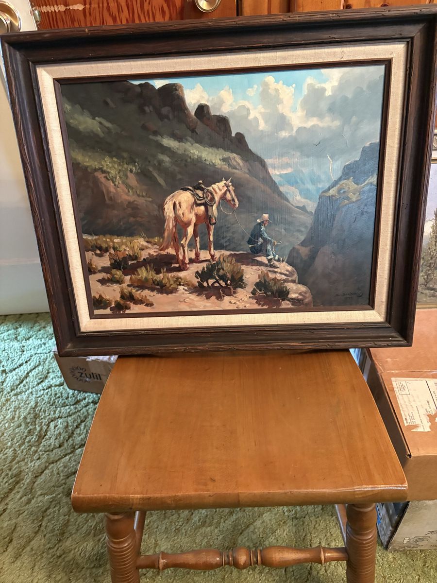 Original Oil Painting - Cowboy
