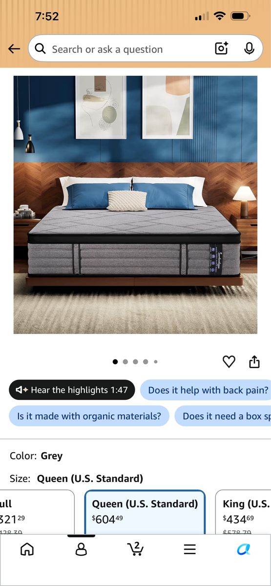 New queen mattress
