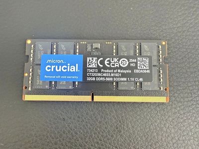 Laptop RAM - Crucial 32GB DDR5-5600