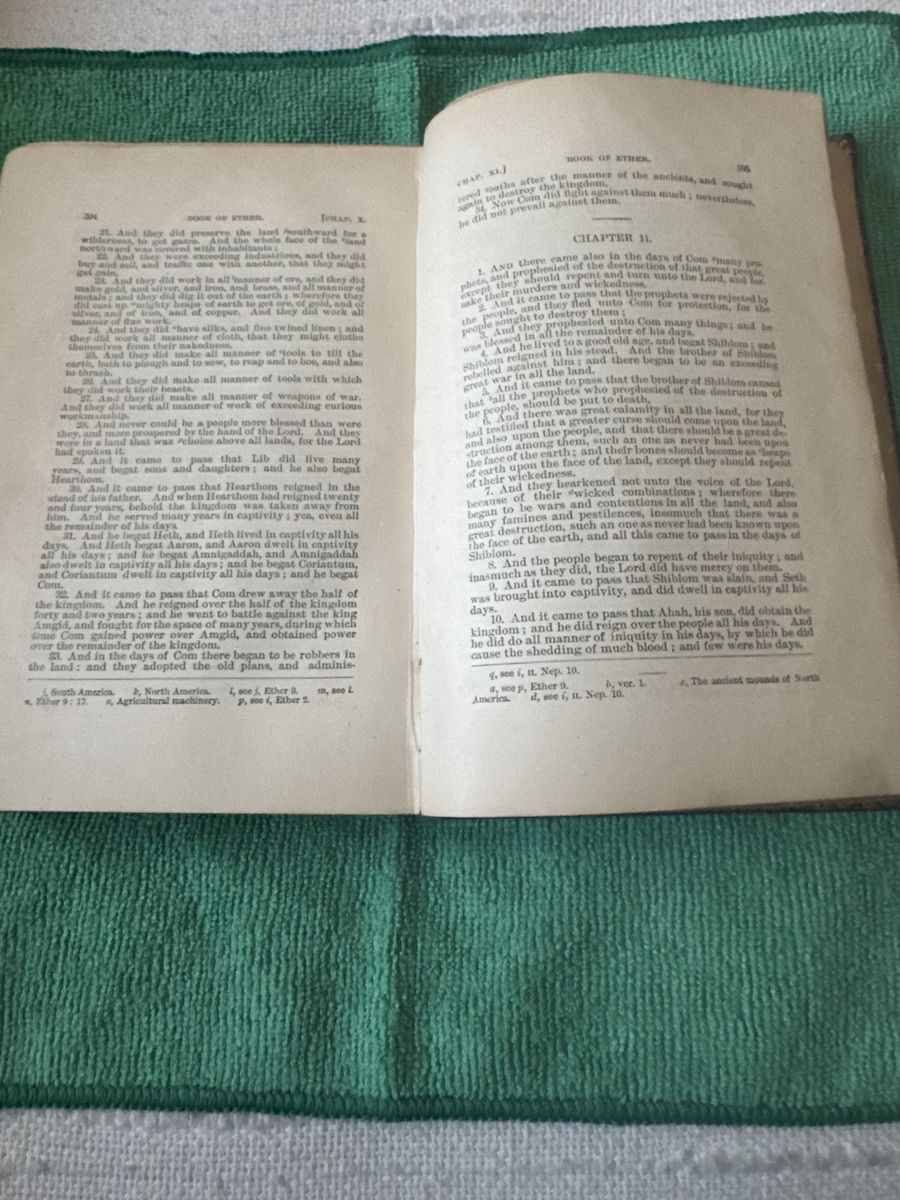 1881 year The Book of Mormon !! Very old LDS historical book.  Wow!