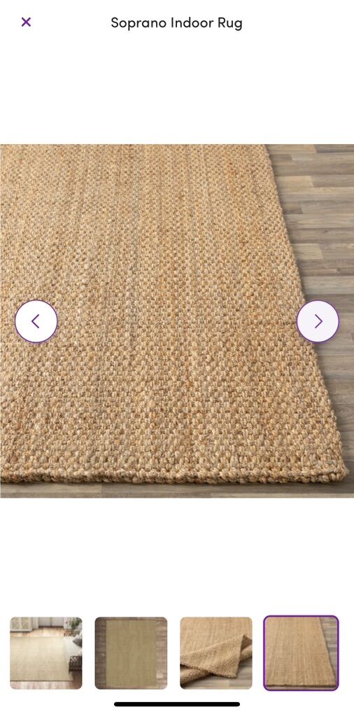 8’ x 10’6” Kelly Clarkson Home Jute Rug