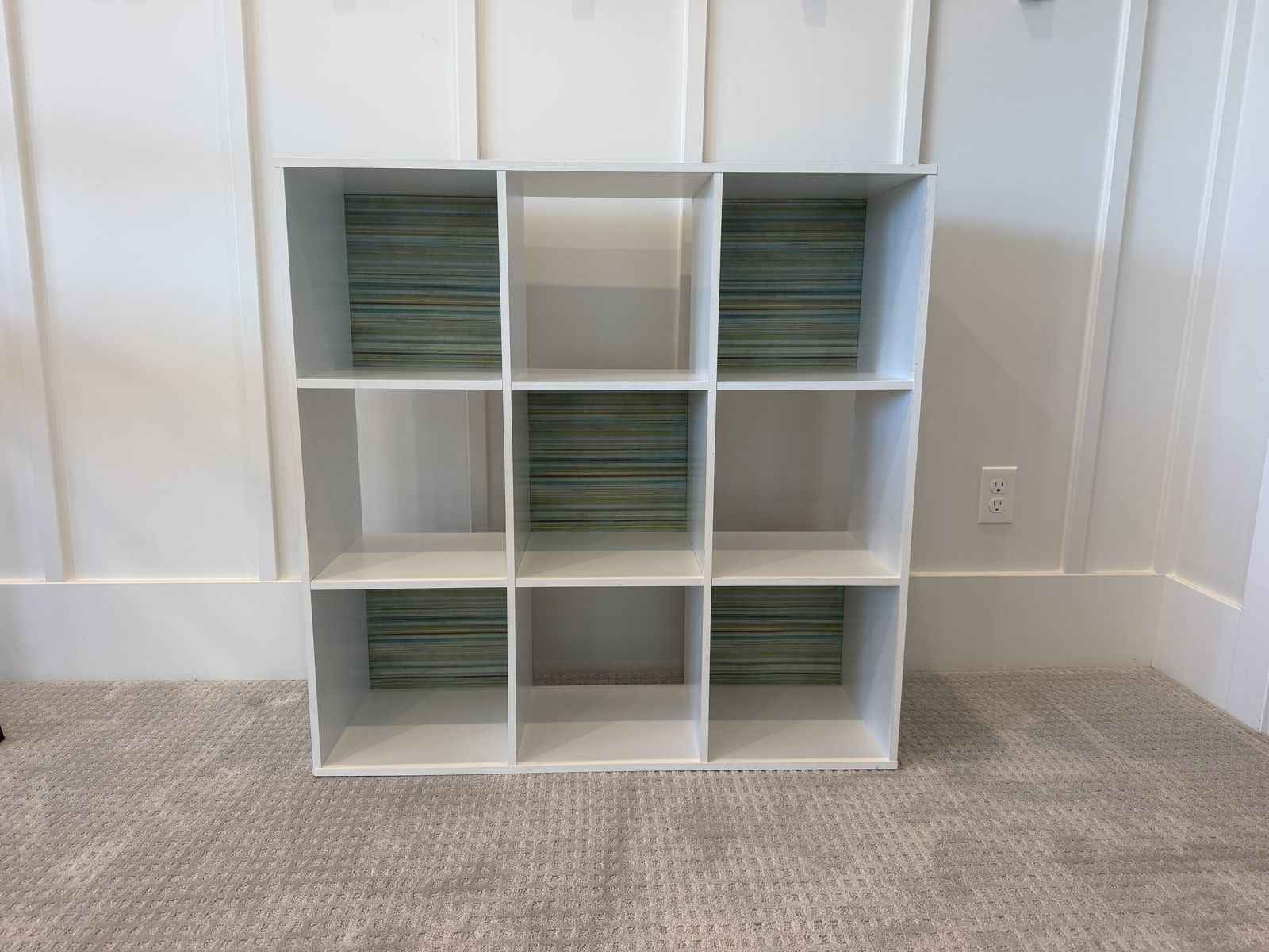 9 Cube Storage Organizer Bookcase White