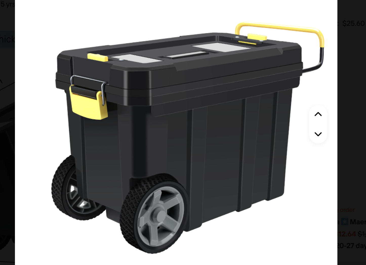 New in box Rolling Tool Box Mobile Tool Chest Storage Organizer Portable Black