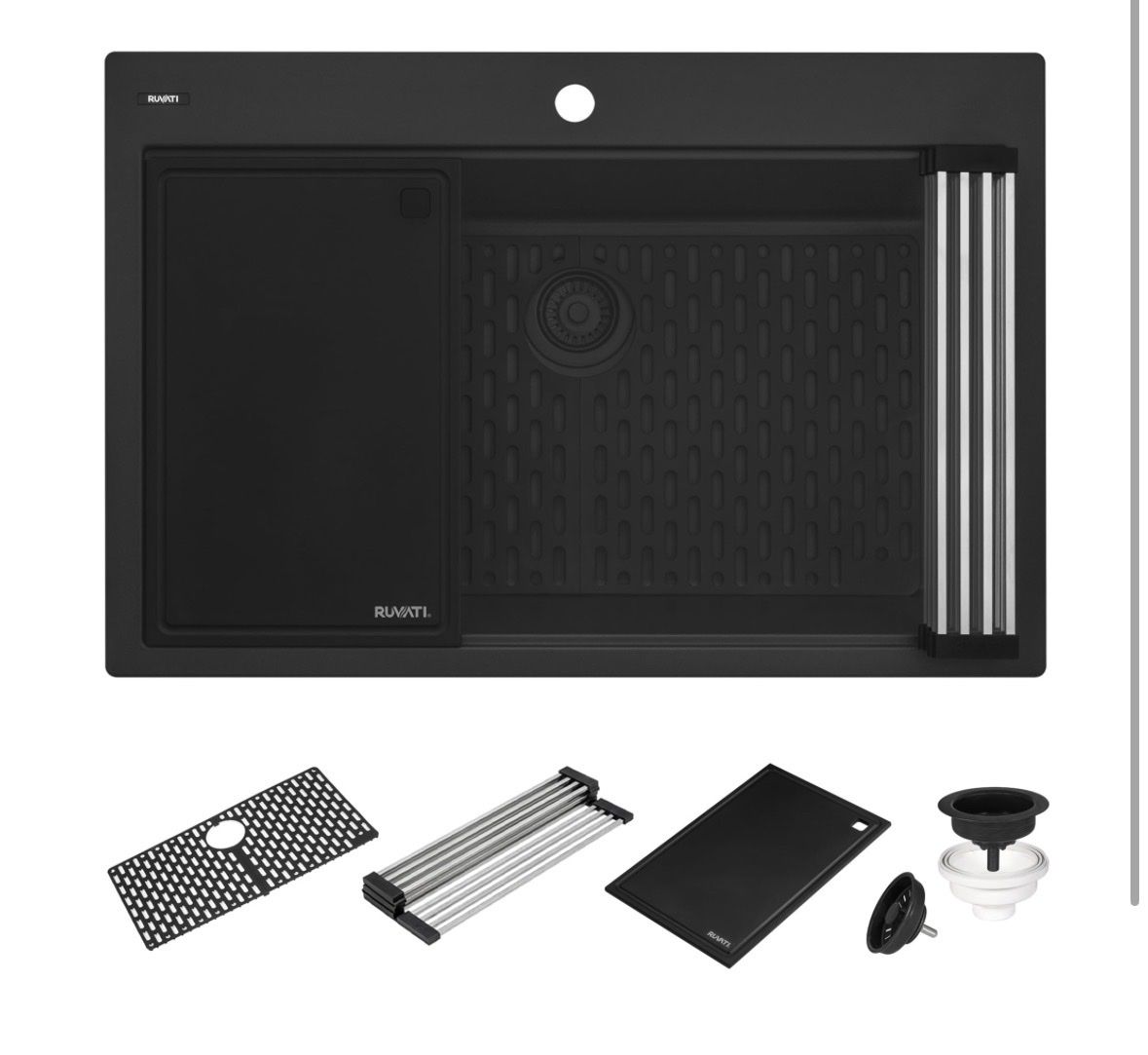 Brand new-33 inch black granite sink
