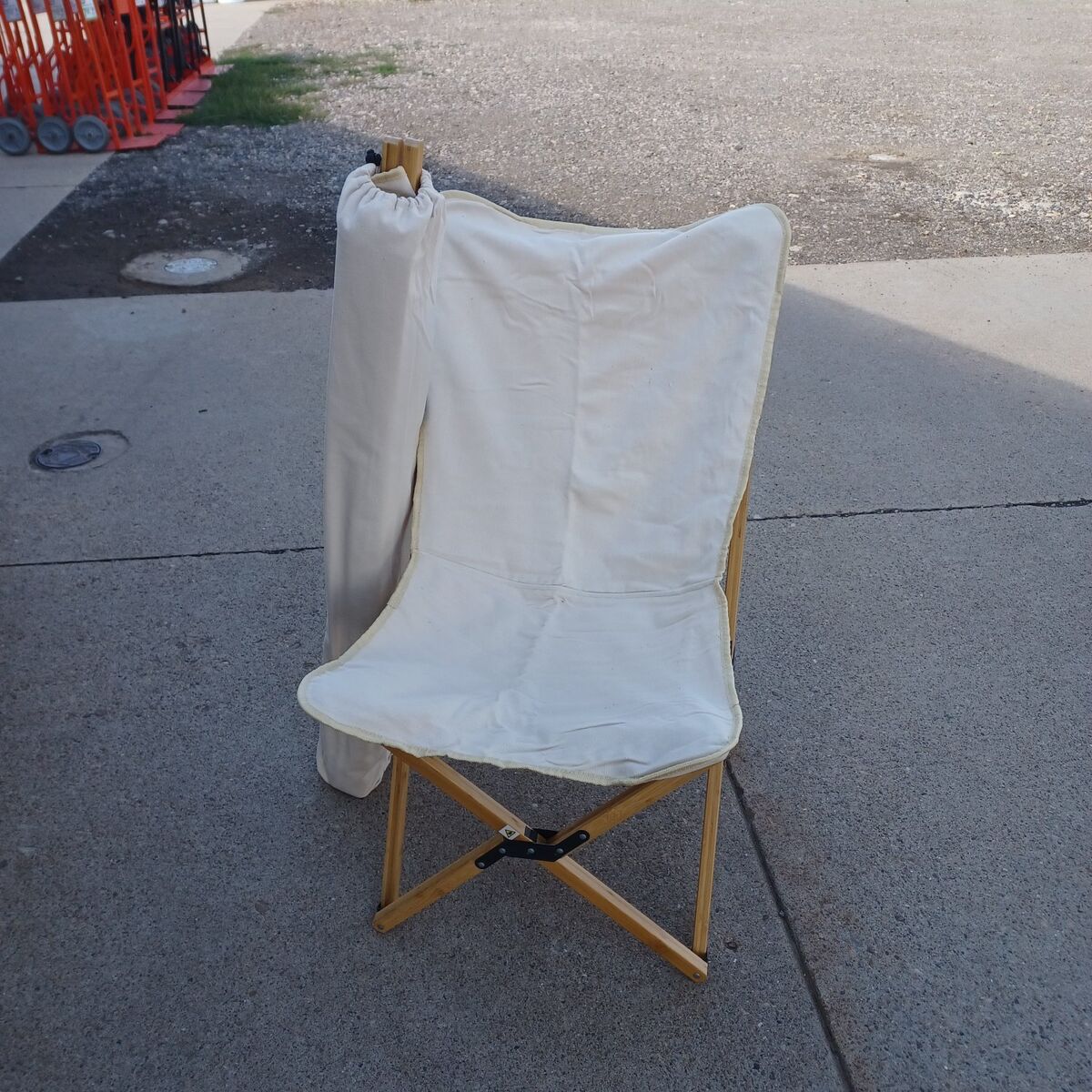 folding camping chair set of two