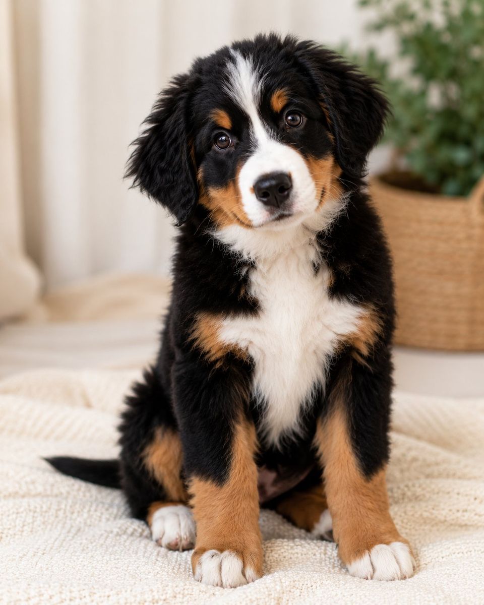 CHAMPION BERNESE MOUNTAIN DOG PUPPY– HEALTH TESTED • FAMILY RAISED • READY NOW