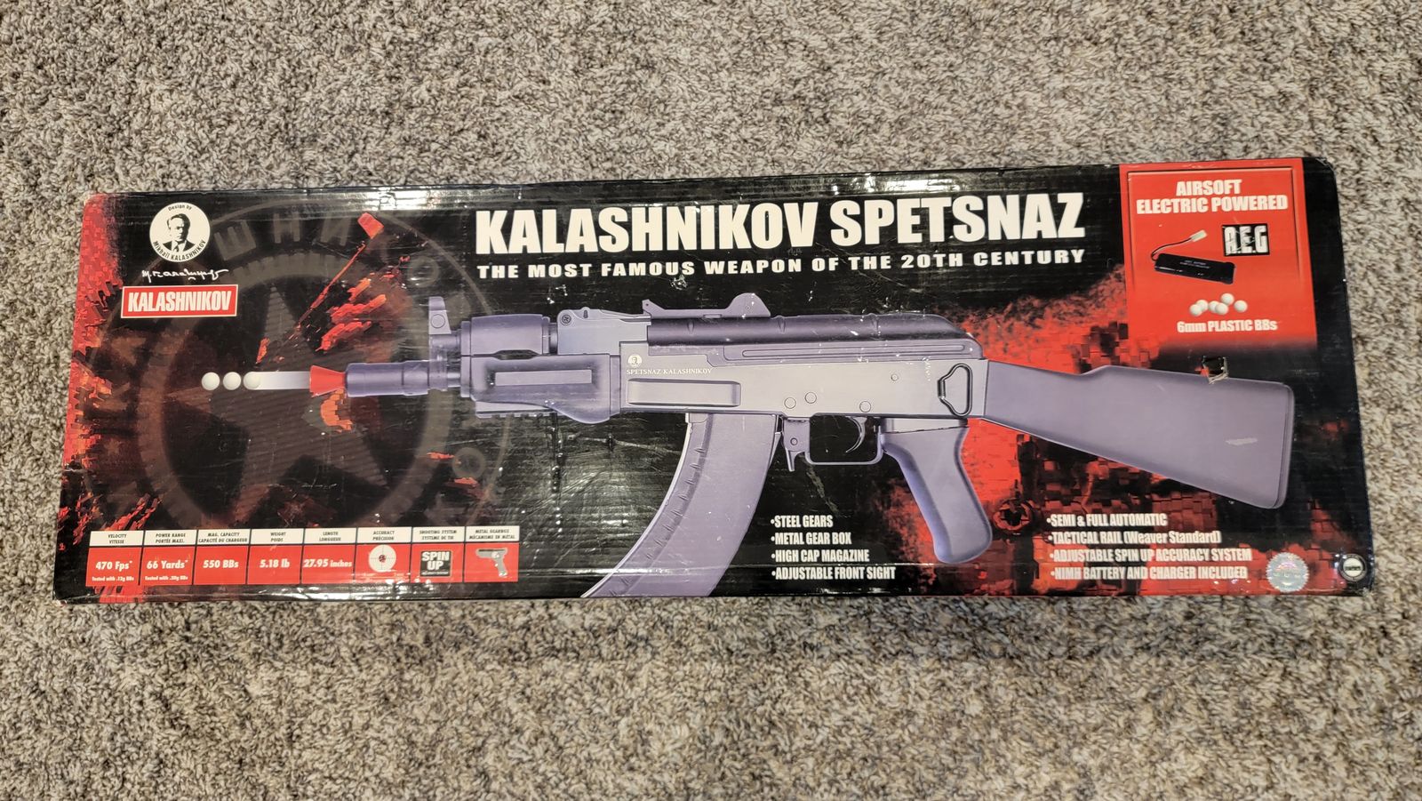 Cybergun Kalsahnikov Spetnaz AK Airsoft Rifles - AEG $75