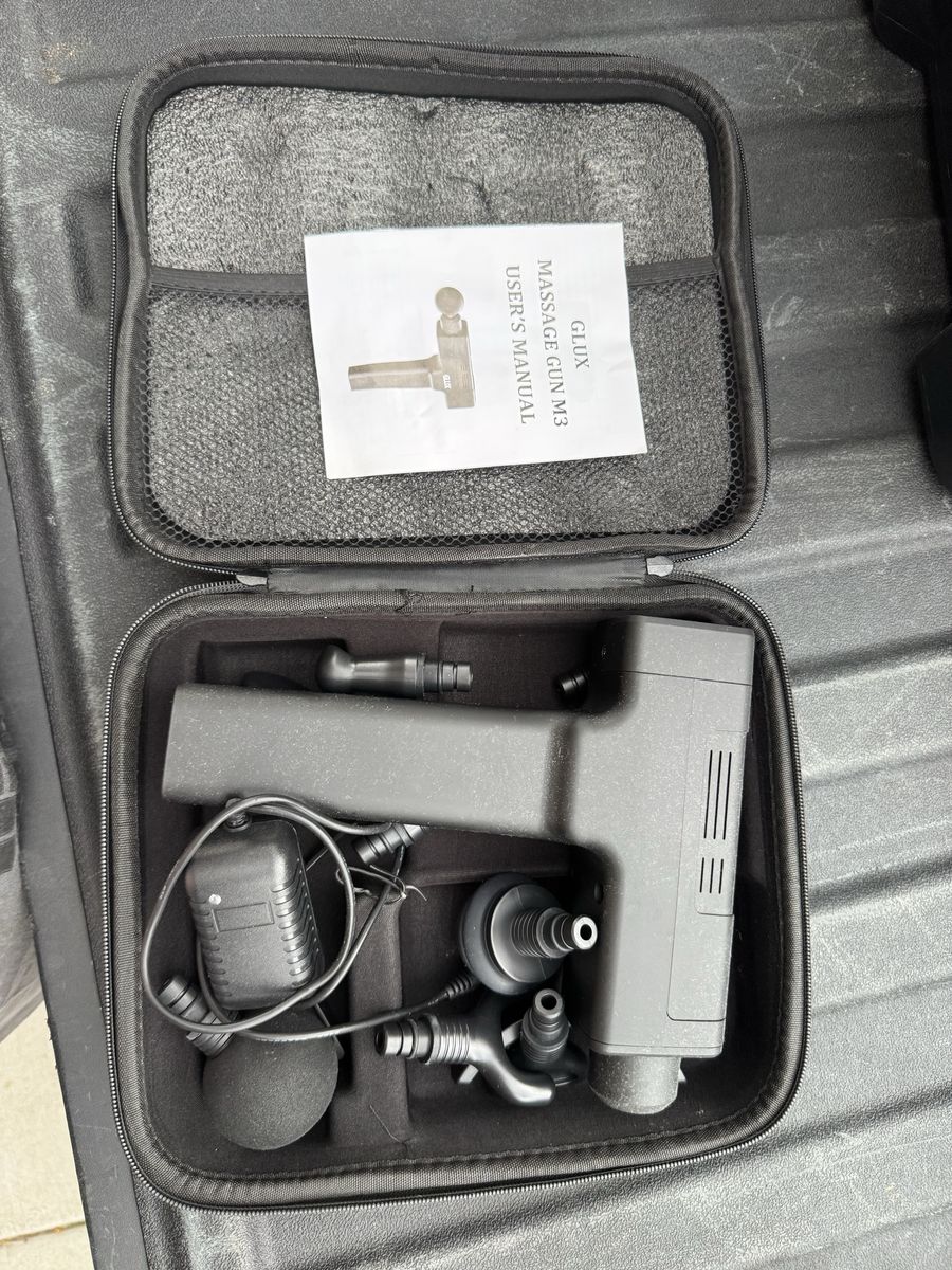 GLUX Massage Gun M3 Percussion Massager with Multiple Attachments & Case