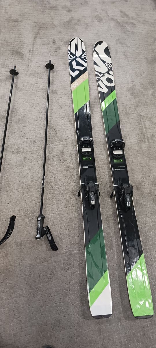 6FT Volkl Skies and Goode Poles