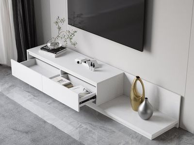 Pure White Stylish TV Stand
