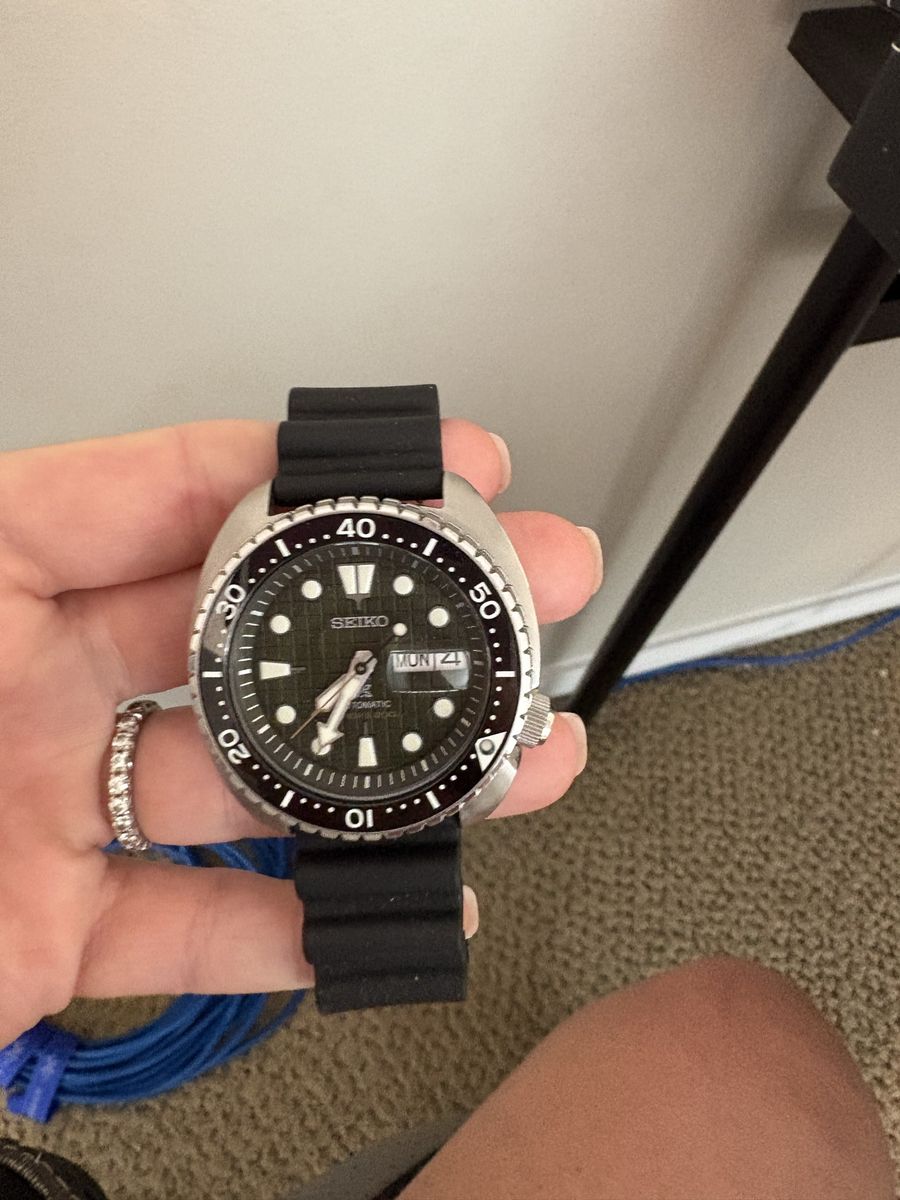 Seiko Prospex SRPD21K1 "King Turtle" Automatic Dive Watch - Black Rubber Strap