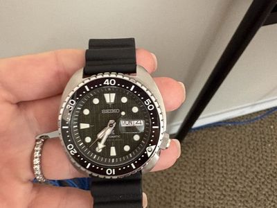 Seiko Prospex SRPD21K1 "King Turtle" Automatic Dive Watch - Black Rubber Strap