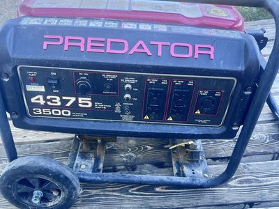 Predator 4375/3500 Watt Portable Gas Generator - Reliable Power for Home & Work