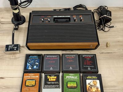 Atari 2600 Woodgrain Bundle - Works