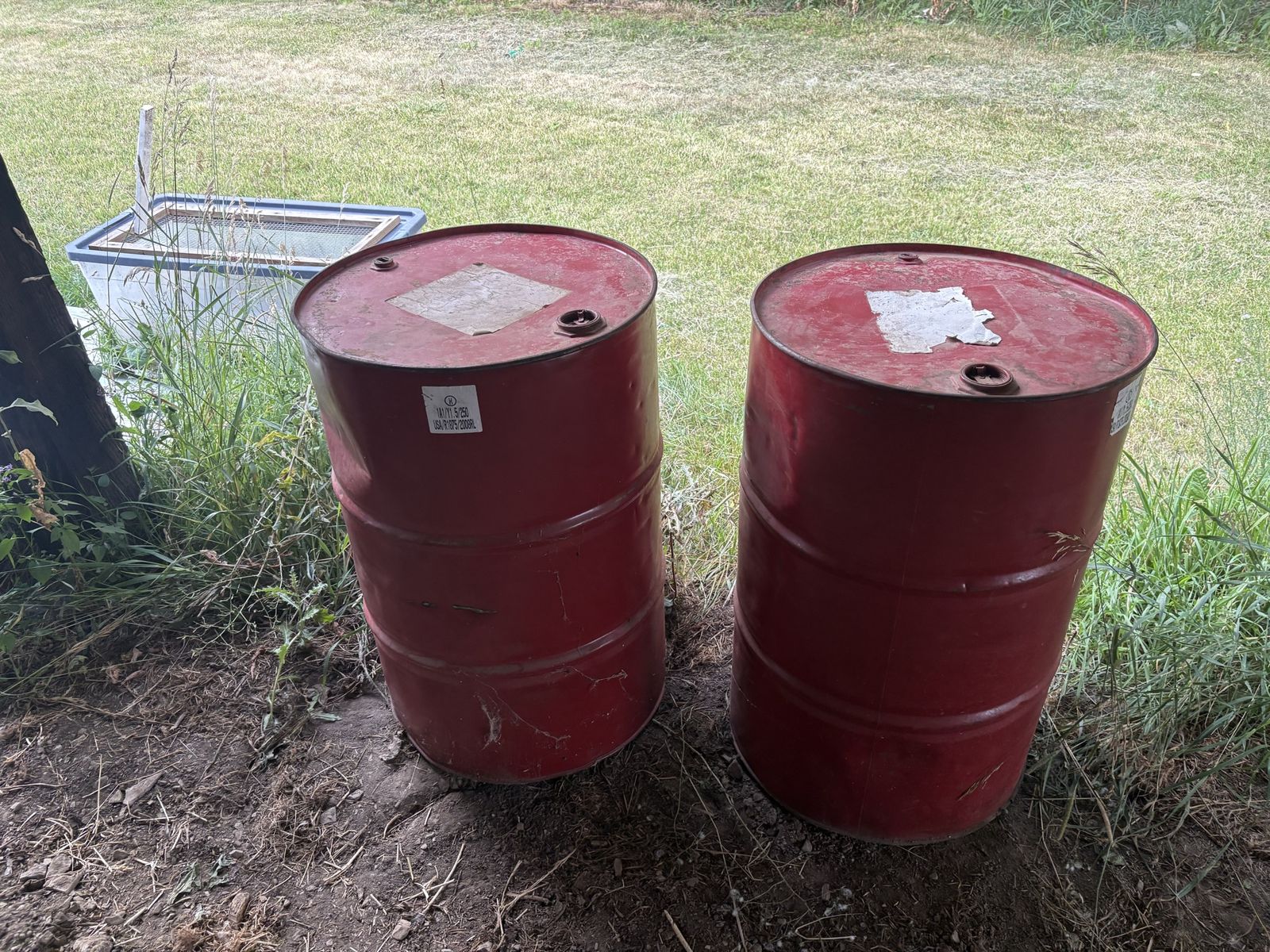 Clear diesel fuel in unopened 55 gallon drum $4.27 per a gallon