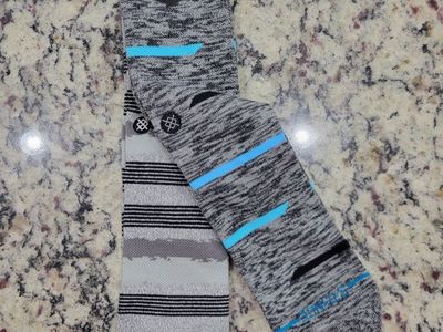 New DWAYNE WADE COLLECTION 2 Pack Stance Socks Size Large