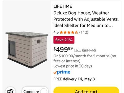 Lifetime dog house
