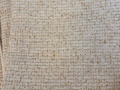 New! Cream and Tan Textured Area Rug