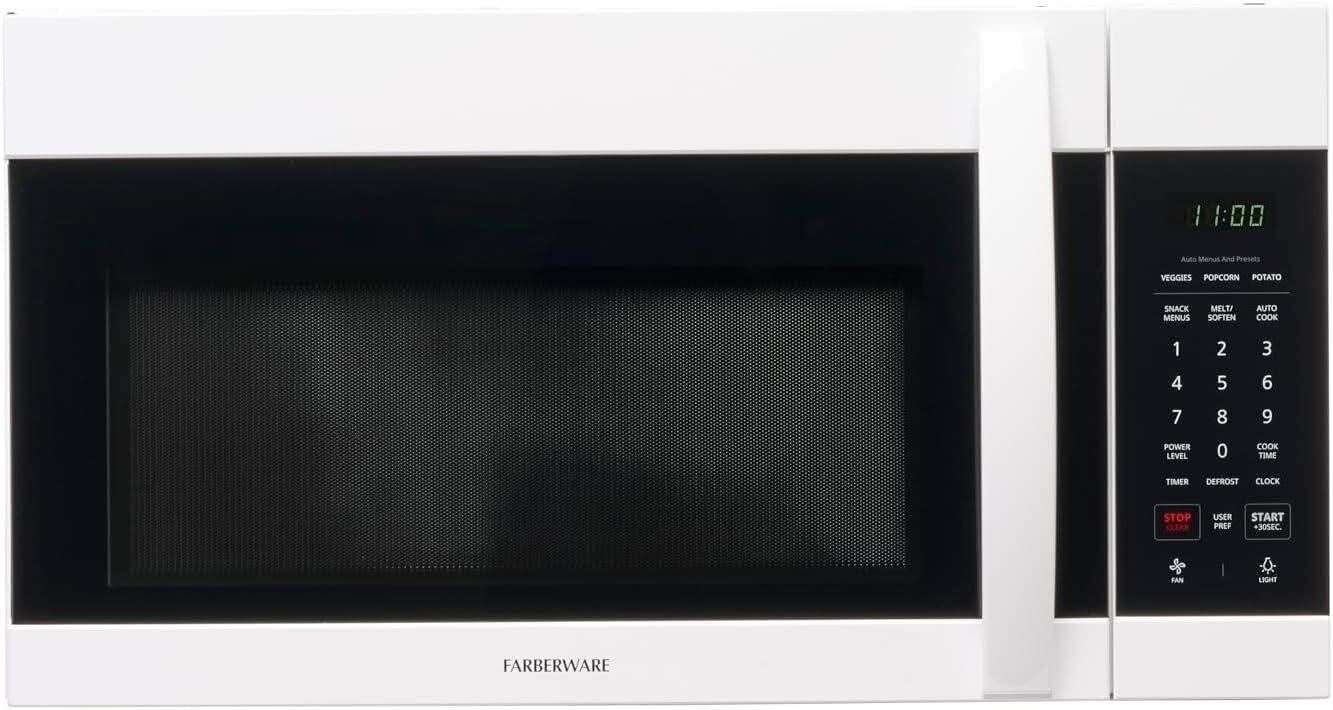 NEW Farberware White Over-the-range Microwave