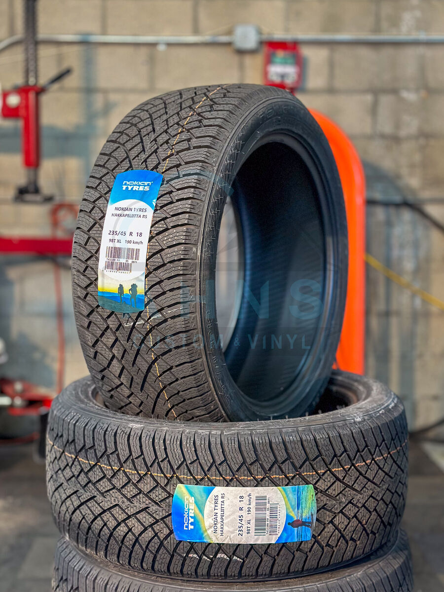 New | 235 45 18 Nokain Hakkapeliitta R5 | Tesla Model 3 | Winter Tires | 235/45r18 | Snow | Subaru | Nissan | Audi | Infiniti