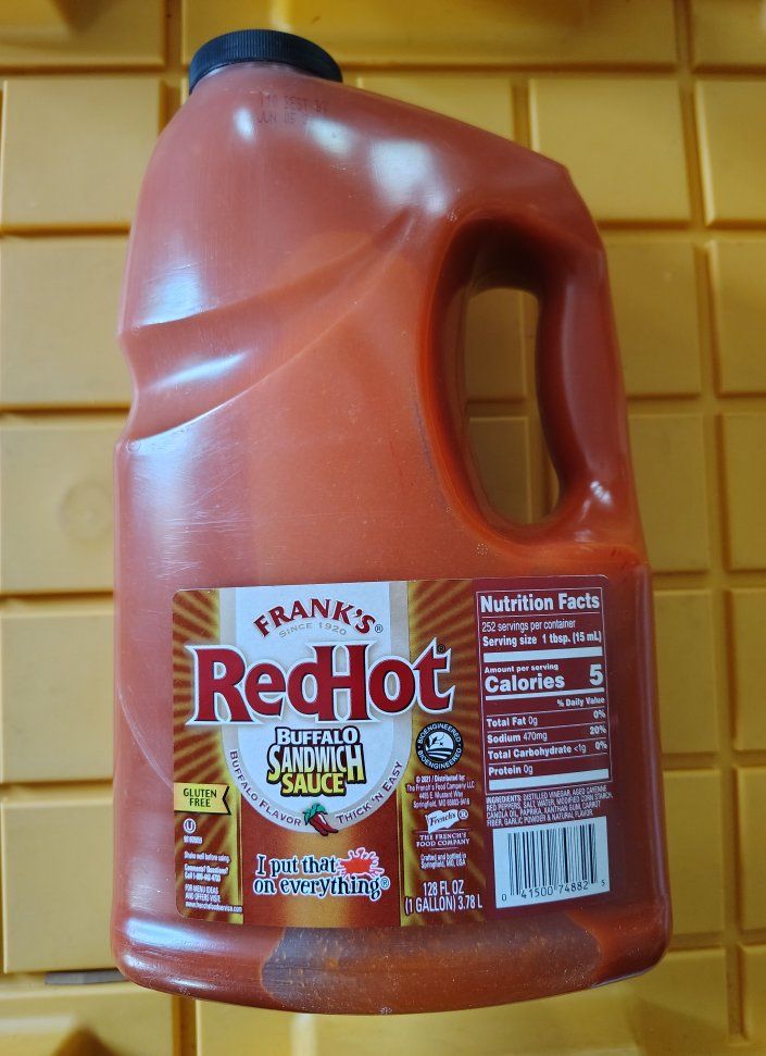 FRANK'S RED HOT BUFFALO SANDWICH SAUCE 1 GALLON