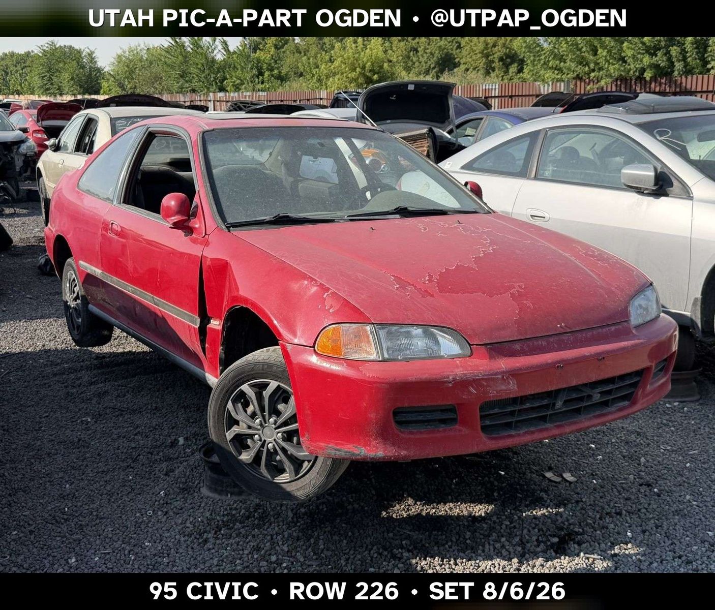 Just In! 1995 Honda Civic EG Parts - UTPAP Ogden
