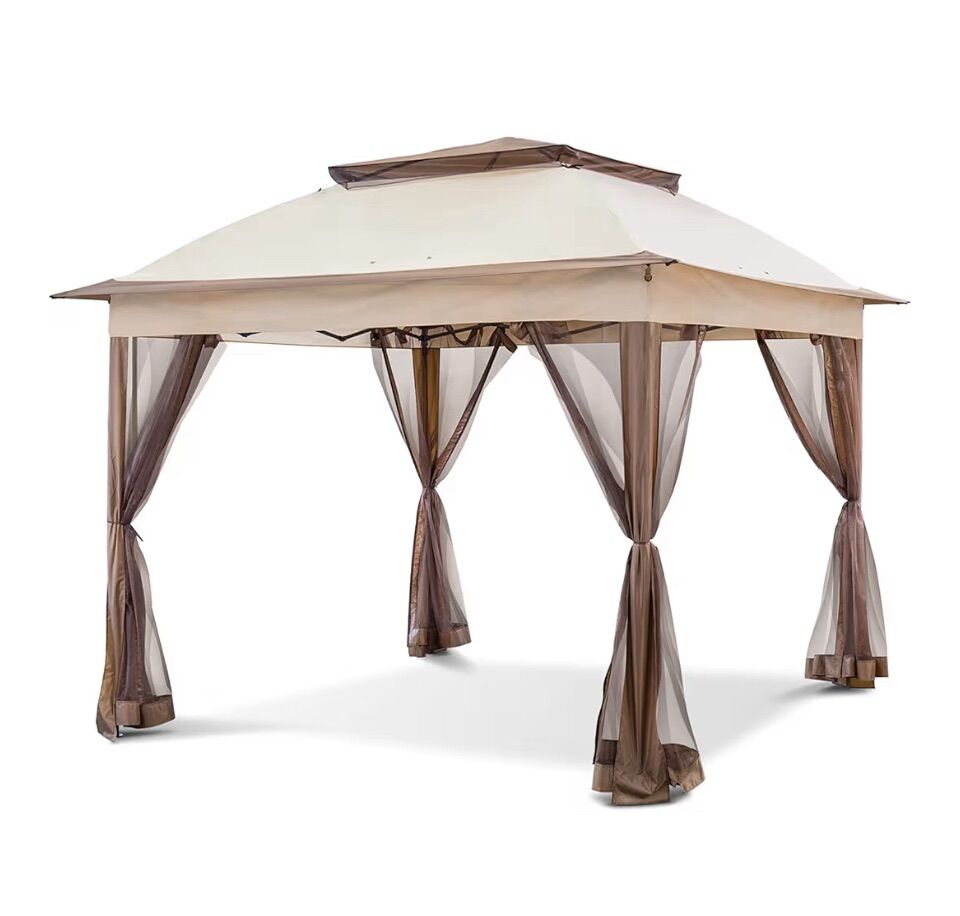 New 11x11 Pop Up Gazebo Tent With Netting