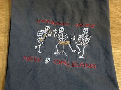 Black Voodoo Jazz New Orleans T-Shirt XL