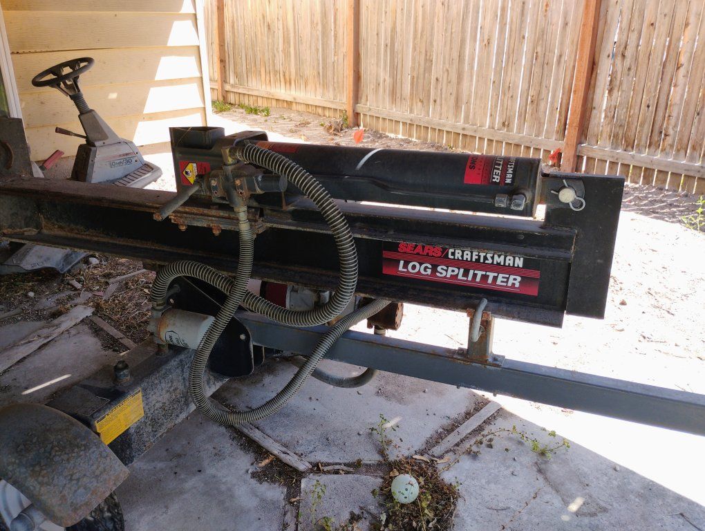 sears/craftsman log splitter 25.5 tons